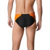 imageSpeedo Womens Swimsuit Brief Powerflex Eco Revolve Splice Team ColorsBlackOrange