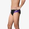 imageSpeedo Womens Swimsuit Brief Powerflex Eco Revolve Splice Team ColorsBlackPurple