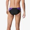 imageSpeedo Womens Swimsuit Brief Powerflex Eco Revolve Splice Team ColorsBlackPurple