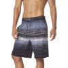 imageSpeedo Mens Swim Trunk Knee Length Boardshort Active Flex EBoard PrintedBlackGrey