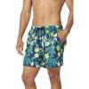 imageSpeedo Mens Swim Trunk Short Length Sunray Volley PrintedSpeedo Navy Lemon