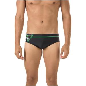 imageSpeedo Mens Powerflex Eco Laser Sticks BriefSpeedo Green