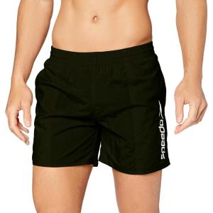 imageSpeedo Mens Scope 16quot Swimming Trunks 3537 Waist BlackWhite Stripe Logo