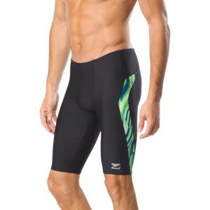 imageSpeedo Mens Swimsuit Jammer Endurance Liquid VelocityDiscontinuedBlueGreen