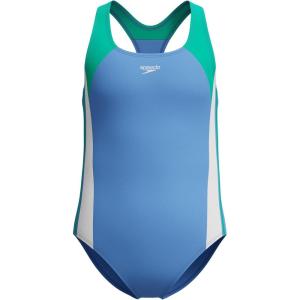 imageSpeedo Womens Swimsuit One Piece Infinity Splice Thick StrapDiscontinuedPeriwinkle Blue