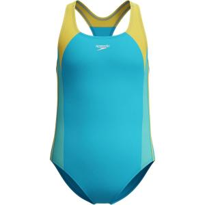 imageSpeedo Womens Swimsuit One Piece Infinity Splice Thick StrapDiscontinuedPicton Blue