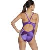 imageSpeedo Womens Swimsuit One Piece Prolt Flyback Printed Adult Team ColorsLane Game Purple
