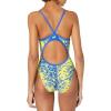 imageSpeedo Womens Swimsuit One Piece Prolt Flyback Printed Adult Team ColorsModern SapphireGold