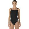 imageSpeedo Womens Swimsuit One Piece Prolt Flyback Solid Adult Team ColorsBlackBlack