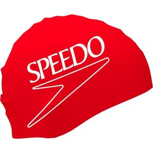 imageSpeedo Elastomeric Solid Silicone Swim CapSpeedo RedWhite