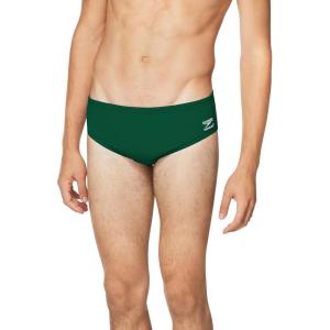 imageSpeedo Mens Swimsuit Brief Endurance Solid AdultTeam Dark Green