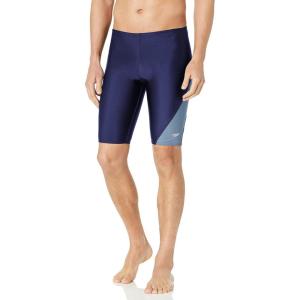 imageSpeedo Mens Swimsuit Jammer Powerflex Eco Revolve Splice Team Colors  Manufacturer Discontinued