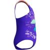 imageSpeedo Girls Swimsuit Infant to Big Kid UPF 50 Learn to SwimDigital 1pc Indigo Glow