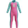 imageSpeedo Girls Swimsuit Infant to Big Kid UPF 50 Learn to SwimLS Sunsuit Neon Bubble Gum
