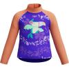 imageSpeedo Girls Swimsuit Infant to Big Kid UPF 50 Learn to SwimLS Top Indigo Glow