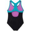 imageSpeedo Girls Swimsuit One Piece Closed RacerbackMesh Ceramic