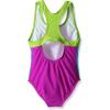 imageSpeedo Girls Swimsuit One Piece Closed RacerbackMesh Electric Purple