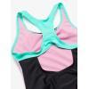 imageSpeedo Girls Swimsuit One Piece Closed RacerbackMesh Fuchsia Pink