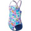 imageSpeedo Girls Swimsuit One Piece Thin StrapsWatercolor Garden