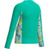 imageSpeedo Girls Uv Swim Shirt Long Sleeve RashguardMarine Green Mod Petals