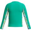 imageSpeedo Girls Uv Swim Shirt Long Sleeve RashguardMarine Green Mod Petals