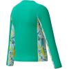 imageSpeedo Girls Uv Swim Shirt Long Sleeve RashguardMarine Green Mod Petals