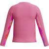 imageSpeedo Girls Uv Swim Shirt Long Sleeve RashguardPink Lemonade Chilly Dye