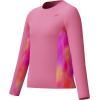imageSpeedo Girls Uv Swim Shirt Long Sleeve RashguardPink Lemonade Chilly Dye