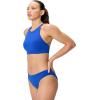 imageSpeedo Womens Swimsuit Bikini Top Essentials with Removable Cups Soft FabricHigh Deep Sapphire