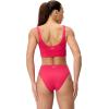 imageSpeedo Womens Swimsuit Bikini Top Essentials with Removable Cups Soft FabricSquare Ruby