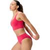 imageSpeedo Womens Swimsuit Bikini Top Essentials with Removable Cups Soft FabricSquare Ruby