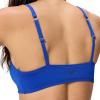 imageSpeedo Womens Swimsuit Bikini Top Essentials with Removable Cups Soft FabricTriangle Deep Sapphire