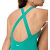 imageSpeedo Womens Swimsuit One Piece Essentials with Removable Cups Soft FabricScoop Peacock Teal