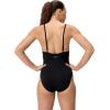 imageSpeedo Womens Swimsuit One Piece Essentials with Removable Cups Soft FabricV Anthracite