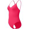 imageSpeedo Womens Swimsuit One Piece Essentials with Removable Cups Soft FabricV Ruby