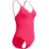 imageSpeedo Womens Swimsuit One Piece Essentials with Removable Cups Soft FabricV Ruby
