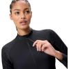 imageSpeedo Womens Uv Swim Shirt Long Sleeve RashguardZip Anthracite