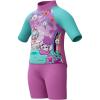 imageSpeedo Girls Swimsuit Infant to Big Kid UPF 50 Learn to Swim34 Set Neon Violet
