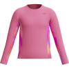 imageSpeedo Girls Uv Swim Shirt Long Sleeve RashguardPink Lemonade Chilly Dye