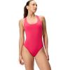 imageSpeedo Womens Swimsuit One Piece Essentials with Removable Cups Soft FabricScoop Ruby