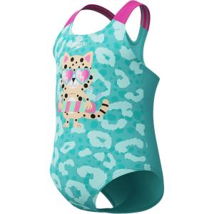 imageSpeedo Girls Swimsuit Infant to Big Kid UPF 50 Learn to SwimDigital 1pc Arctic Glass