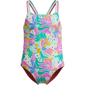 imageSpeedo Girls Swimsuit One Piece Thin StrapsSixties Garden