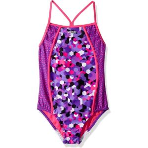 imageSpeedo Girls Swimsuit One Piece Thin StrapsSpeedo Purple