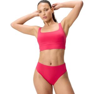 imageSpeedo Womens Swimsuit Bikini Top Essentials with Removable Cups Soft FabricSquare Ruby