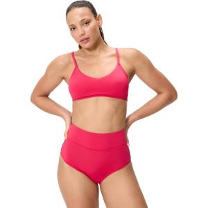 imageSpeedo Womens Swimsuit Bikini Top Essentials with Removable Cups Soft FabricTriangle Ruby