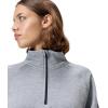 imageSpeedo Unisex Adult Sweatshirt Quarter Zip Pull Over Team Warm Up2024 Heather Grey