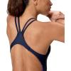 imageSpeedo Womens Swimsuit One Piece Creora Highclo Quantum Splice High Cut SolidTideway Wave Peacoat