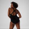 imageSpeedo Womens Swimsuit One Piece Endurance Ultraback Solid Contemporary CutSpeedo Black