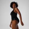 imageSpeedo Womens Swimsuit One Piece Endurance Ultraback Solid Contemporary CutSpeedo Black