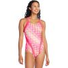 imageSpeedo Womens Swimsuit One Piece Creora Highclo Quantum Splice High Cut SolidFandango Pink